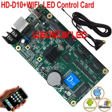HD-D10+ WiFI USB асинхронный полноцветный светодиодный экран карта управления u-диск порт контроллер Перемычка дисплей 4* HUB75 384*64 D10