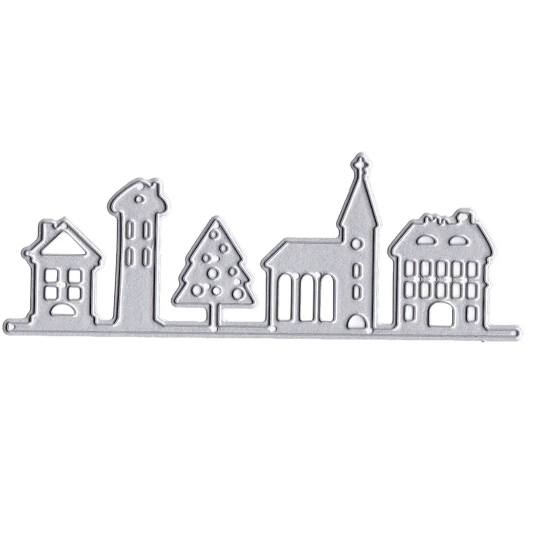 City Buildings Metal Cutting Dies Cut Die Mold Scrapbook Paper Craft Decor