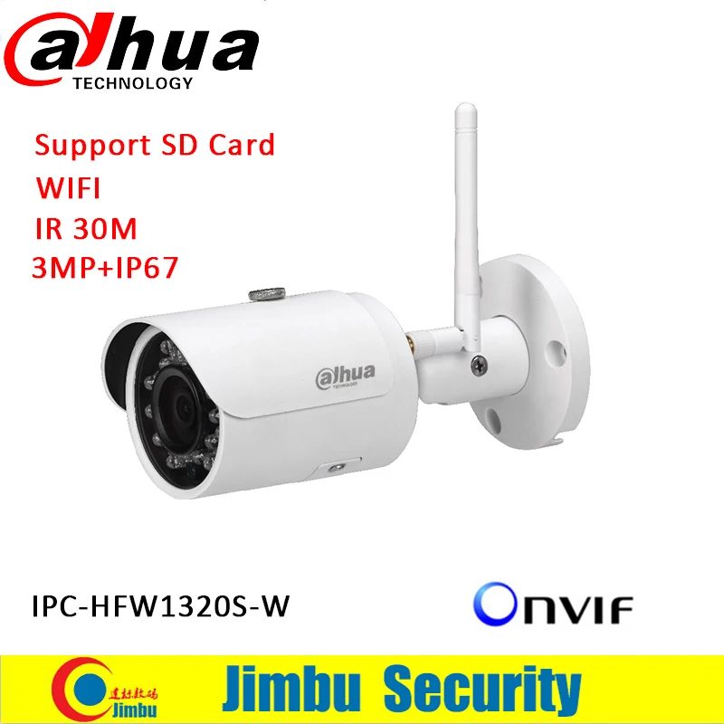  Dahua DH-IPC-HFW1320S-W IP network camera wifi 3mp wifi camera p2p IP Camera HFW1320S-W free shipping 