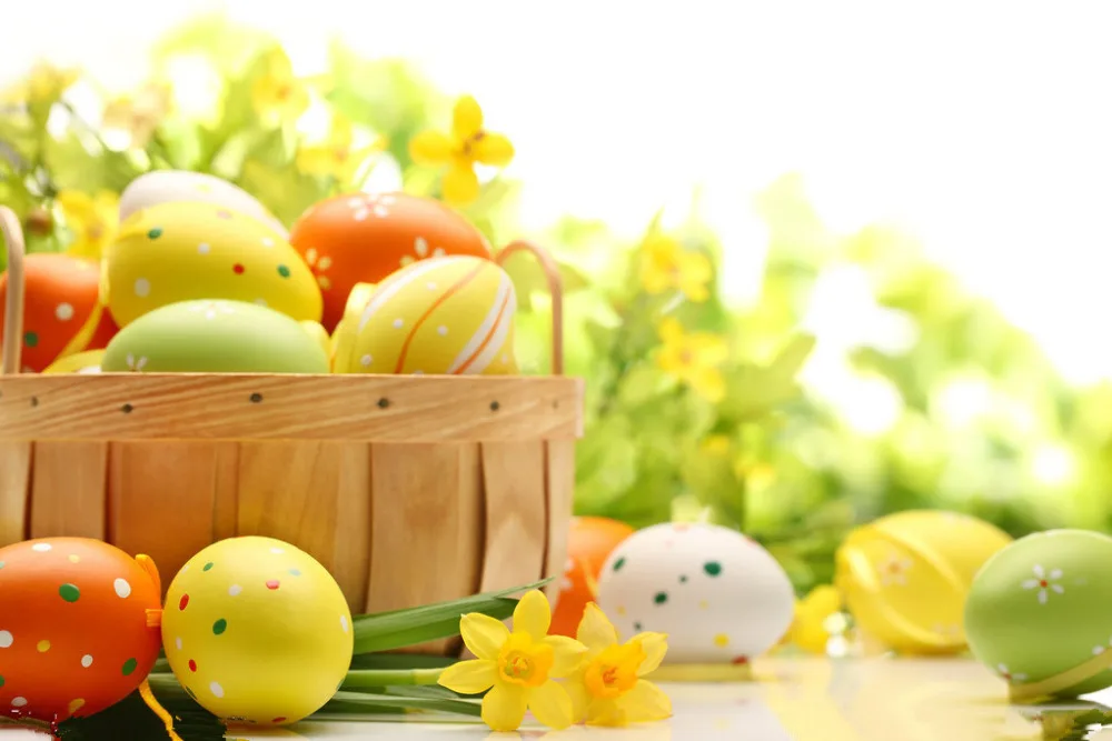 

7X5ft Vinyl Custom Easter Photography Backdrops Prop Muslin Photography Background FH64