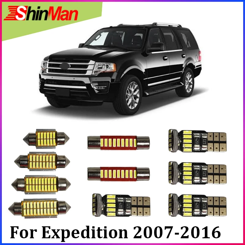 Us 15 3 15 Off Shinman12x Error Free Led Car Lights Interior Light Led Reading Lights For Ford Expedition Led Interior Lighting Kit 2007 2016 In