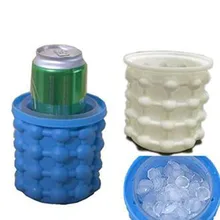 Синее Силиконовое ведро для льда экономит кубик льда производитель силиконовых изделий для домашнего хозяйства для льда кухонный Бар столовые принадлежности барный винный набор