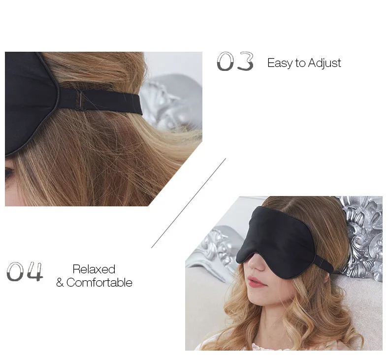 Mrosaa мягкая шелковая маска для глаз для путешествий Удобная дышащая женская и мужская затеняющая маска для сна