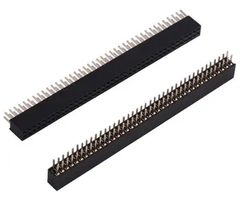 

5PCS Pitch 1.27mm 2x40/50Pin 80/100 Pin Female Double Row Straight Header Connector Socket