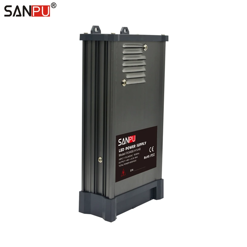 SANPU SMPS 48V импульсный источник питания 400W 8A постоянное напряжение 220V 230V AC-DC преобразователь трансформатора 48VDC светодиодный водонепроницаемый драйвер