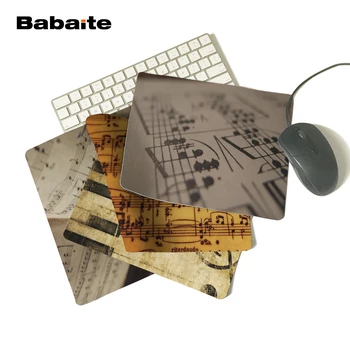 

Babaite Sell Custom Picture Comfort Non-Slip Rectangle Pad for old music sheet Best Soft Gaming Mouse Games Black Desk Mousepads
