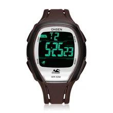 Новинка OHSEN, модные цифровые часы для мужчин, водонепроницаемые мужские военные наручные часы, светодиодный Будильник, секундомер, спортивные часы, Relogios