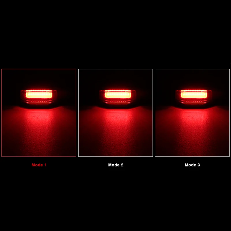 USB Bicycle Alarm Anti-theft Waterproof Lock Alarm Wireless Remote Control Taillights Lock Warner Bicycle Rechargeable Lights