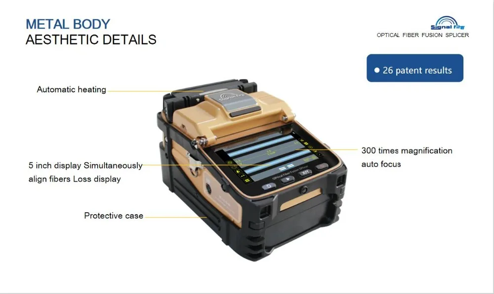 Сигнальный Огонь AI-8C волоконно-оптический сварочный аппарат обновленный сварочный аппарат для сращивания FTTH of AI-8