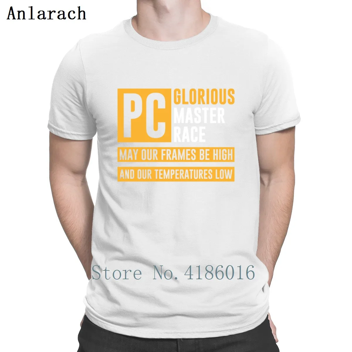 Pcmr компьютерная игровая футболка Master Race Вязаная с круглым вырезом отличные