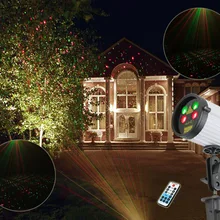 SUNY двойной охват Открытый лазерный проектор водонепроницаемый красный зеленый светильник JF07-100RGRG широкий угол Сад Рождество праздник