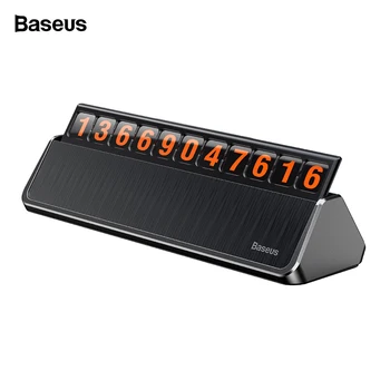 

Baseus Car Temporary Parking Card Sticker Car Interior Accessories 3D Mobile Hidden Phone Number Notification Plate Phone Holder