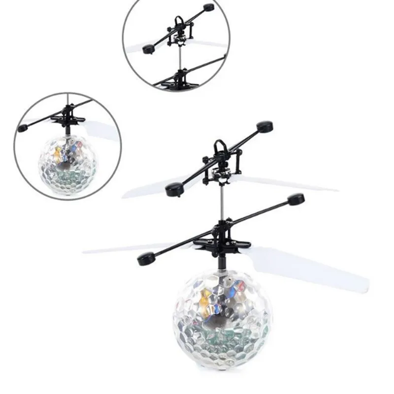 Fashionlook Luminous Toy Ball Flying Rc Helicopter Flying Balls Led Light Aircraft Induction Led Lanterns Best Gift Toys Drone 