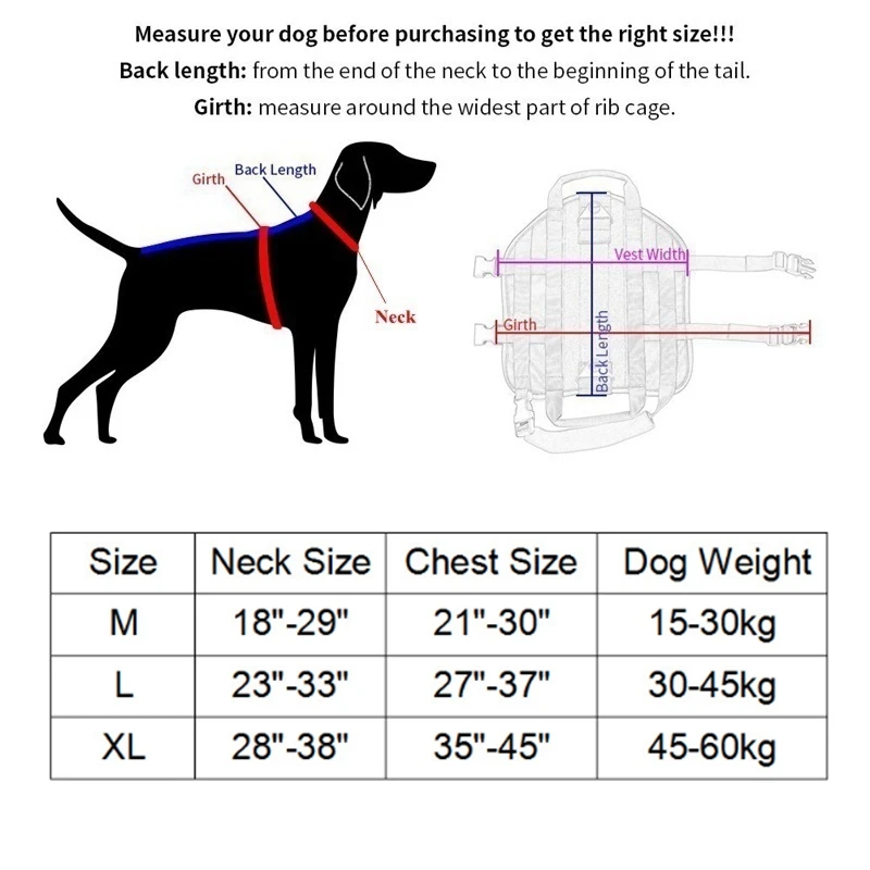 Нейлоновый армейский Тактический тренировочный жилет для собак, Питбуль, овчарка, охотничье оборудование, многофункциональная сумка для собак, военная куртка