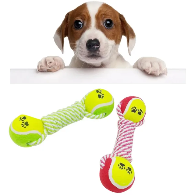 Tennis Cotton Rope Dog Toys For Small Dogs Jouet Chien Pet Tennis Cotton Rope Dog Toys For Small Dogs Jouet Chien Pet Puppy Chew Cute Ball
