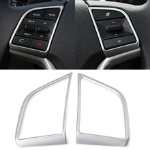 Для hyundai Tucson автомобильные аксессуары ABS пластиковый чехол рулевого колеса автомобиля Наклейка Кнопка крышка