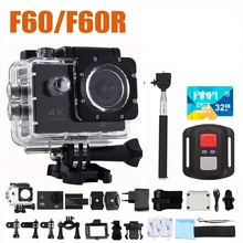 2017 Goldfox H9 Style F60/F60R Sport Action camera Mini Cam Ultra HD 4K WiFi 1080P 170D Bike Helmet Cam Video camera Car dvr
