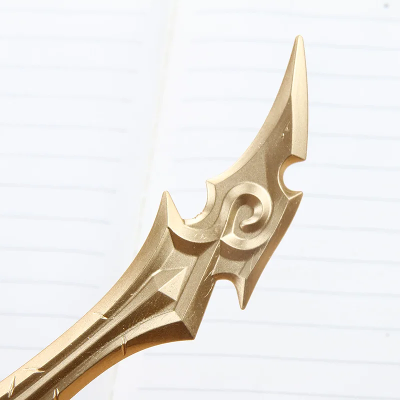 1 шт., креативная гелевая ручка с рисунком оружия из огненной линии, милая пластиковая ручка в виде меча, 0,38 мм, новинка, подарок для мальчиков, школьные канцелярские принадлежности