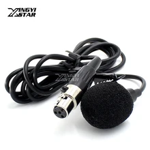 Mini XLR 4 Булавки TA4F Plug проводной микрофон конденсаторный зажим для галстука на лацкане петличный микрофон для Shure караоке Беспроводной передатчик