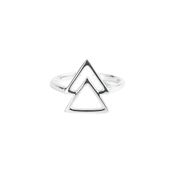 

OneQuarter Fashion S925 Sterling Silver Rings for Women Girl Geometric Opening Knuckle Ring Simple Temperament Jewelry Wholesale