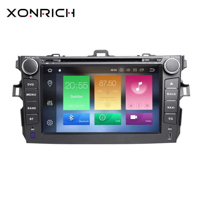 

Xonrich 2 Din Android 8.0 Car DVD Player For Toyota Corolla 2007 2008 2009 2010 2011 AutoRadio GPS Navigation Stereo Wifi DAB+