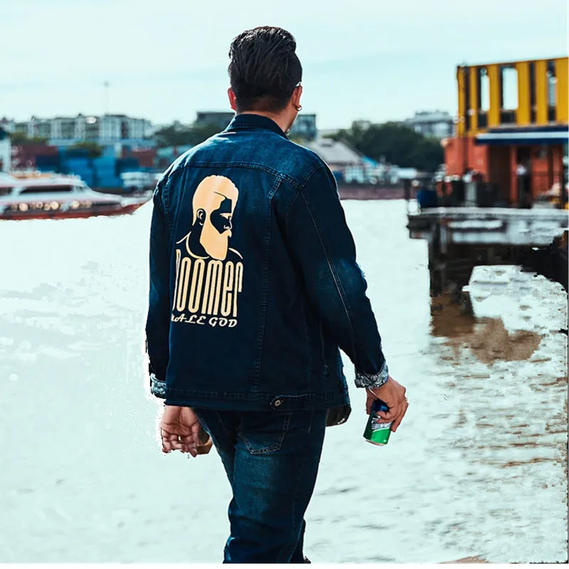 

Spring Jacket Men 4XL 5XL 6XL Denim Jeans Casual Coat Steampunk Mens Streetwear Camperas De Chaqueta Hombre Veste Homme Jackets
