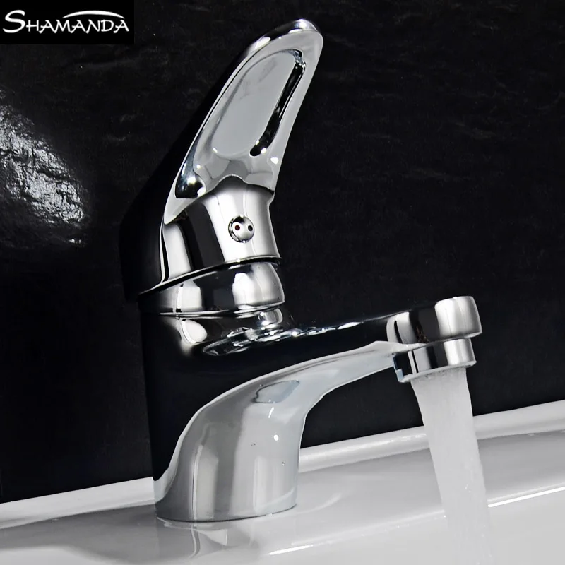 

New Style Hot Sale Free Shipping Brass Chrome Basin Faucet Single Handle Hot and Cold Water Mixer Tap 2318