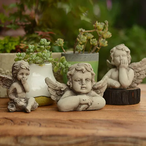 

Gardening Decoration home decor figure Technology To Do The Old Style of The Ancient Characters Mini Angel statuette gift