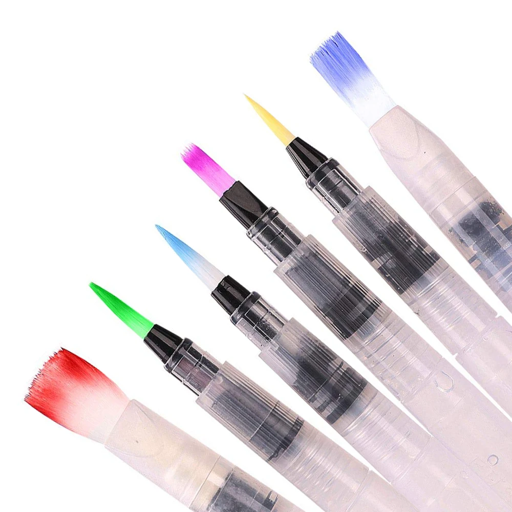 Set Of 6 Pens Calligraphy Pen Multi Soft Tip Water Storage Waterbrush
