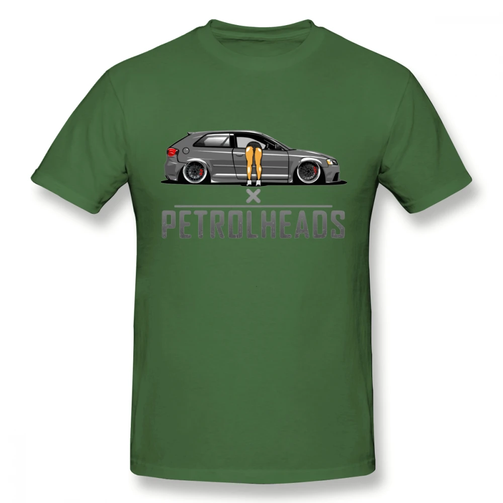 Модная футболка, футболки с машинками, новинка, Petrolheads A3, 8 P, футболка, мужская, на заказ, большой размер, Camiseta - Цвет: Армейский зеленый