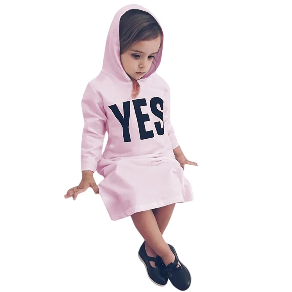 

2018 Top Selling Fashion Baby Girls Winter Clothes Children Cotton Letter Long Sleeve Hooded Outfits Clothing