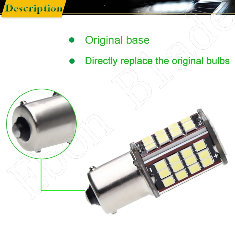 Автомобильный светильник BA15S P21W 2X 1156 12 В 24 30 56SMD светодиодный фонарь заднего хода