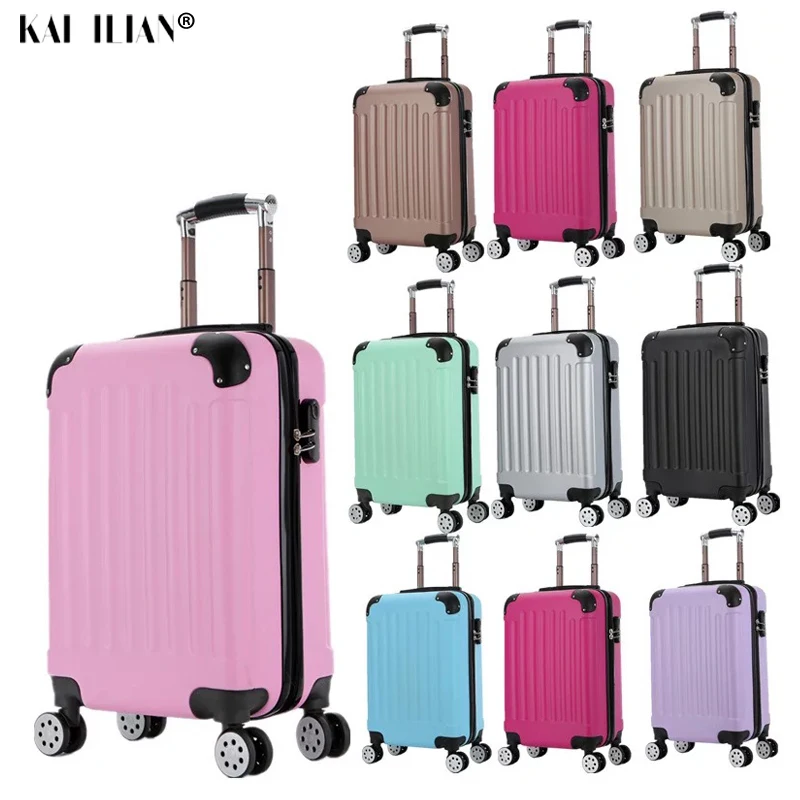 

20"24 inch ABS+PC suitcase on wheels travel trolley luggage Women Cabin suitcase fashion men carry-ons trolley case luggage new