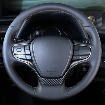 

For Toyota Lexus UX ZA10 2018-2019 ABS Interior U shape Steering Wheel Cover Trim Stickers Accessories Styling Moldings 1 pcs