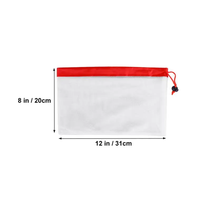 2pcs 17/14/8 Inch Kitchen Storage Reusable Mesh Produce Bags Washable Eco Friendly Bags Shopping Storage Fruit Vegetable Toys A3 - Цвет: 2pcs