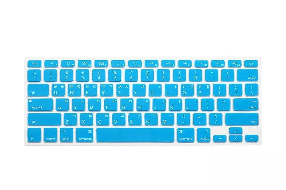 KR Корейская клавиатура силиконовая клавиатура чехол для Apple macbook Air Pro retina 13 15 17 для mac book ноутбук пленка