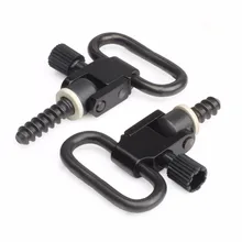 2шт слинг вертлюги для " пистолет или ремни винтовки Спорт Охота Черный