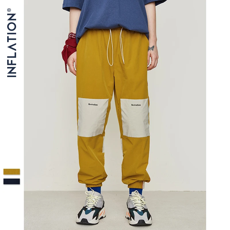 التضخم الرجال الرياضية السراويل عارضة مرونة خمر رجل السراويل الترنك فضفاض صالح Sweatpants الرباط الصيف السراويل 9334 S
