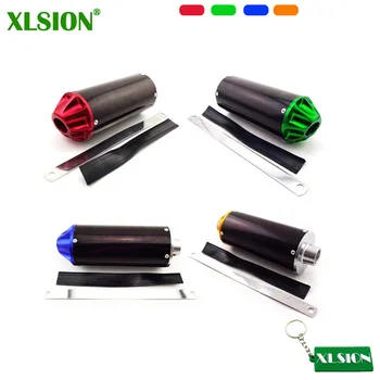 

XLSION Aluminum Exhaust Muffler For 50cc 70cc 90cc 110cc 125cc CRF50 XR50 SSR Thumpstar Mini Motocross Pit Dirt Bike