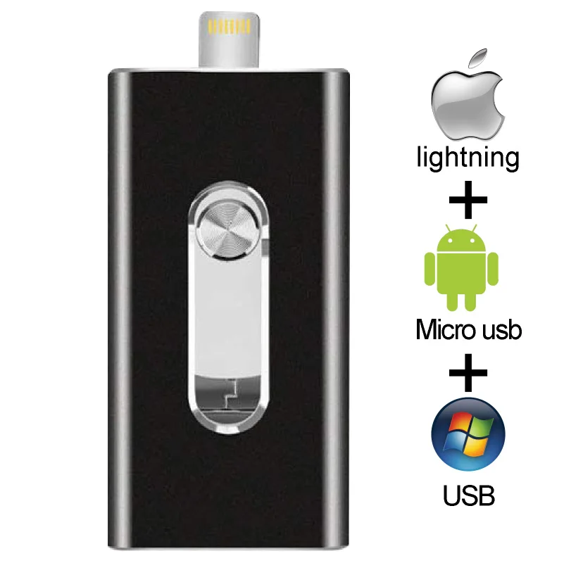 16/32/64GB Storage Flash Drive 128GB 256GB Mini Memory USB Flash Drive Stick For iOS iPhone/iPad/Mac/Android/PC OTG Pendrive