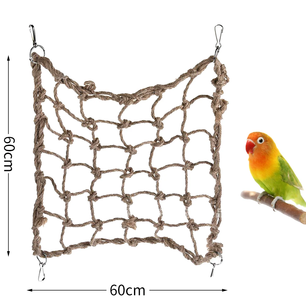 Pet птица скалолазание Сеть птица попугай игрушки пеньковая веревка обучение скалолазание клетка игрушка для питомца кровать птичья клетка игрушка - Цвет: 3
