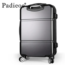 luggage 20 24 Inch TSA lock hook up PC+ABS aluminum frame universal wheel rolling Carry-Ons Travel Case suitcase Alloy Trolley