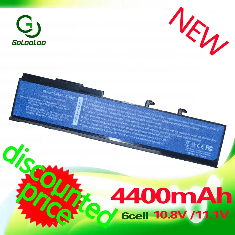 Golooloo Батарея для acer Aspire 2420 3620 5540 5550 2920Z 5590 3640 2920 3620A 3670 5560 Extensa 4130 4420 3100 4220 4620 4630|battery for