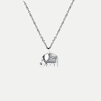 

XIYANIKE 925 Sterling Silver ewelry Simple Hot Fashion Auspicious Elephant Necklace Fascinating Women Jewely Gifts Custom