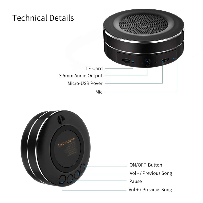 Lenue Новый Bluetooth динамик s портативный беспроводной мини с громкой связью вызова