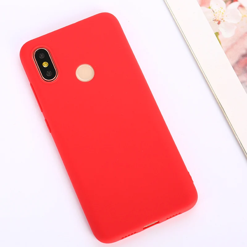 Чехол конфетного цвета для Xiaomi Redmi Note 7 6 6A 5A Red mi K20 Pro мягкий чехол из ТПУ с узором для Xiaomi mi 9 T 9 SE Honor 8 Lite 6X A2 A1 5X6 Чехол - Цвет: Red