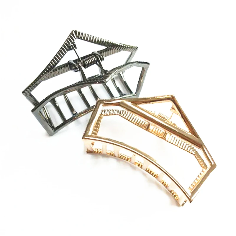 WWLB Модные женские аксессуары для волос треугольная заколка металлический
