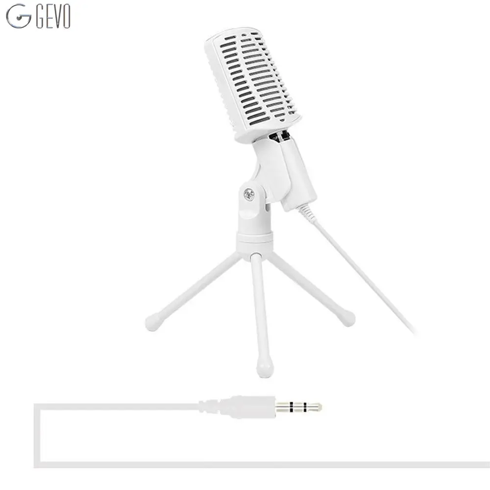 

SF-940 Condenser Microphone Professional 3.5mm Studio Dynamic With Stand Wired Mic Silver System For Karaoke Conference Player