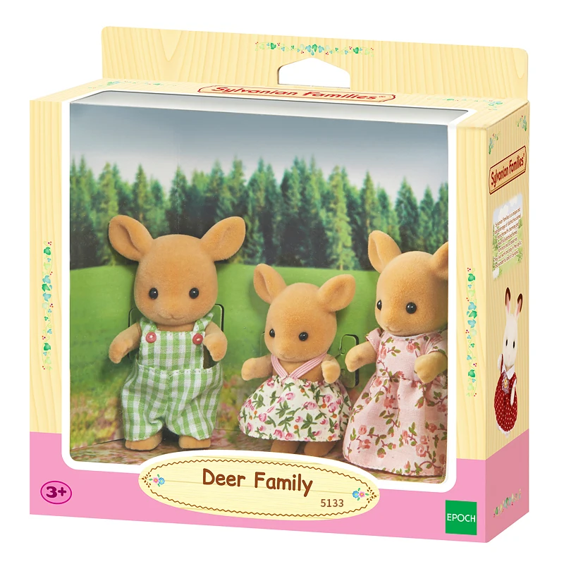 Sylvanian Families, комплект из 3 предметов с оленем, кукольный домик, игрушечные фигурки животных, подарок для девочек, новинка 5133