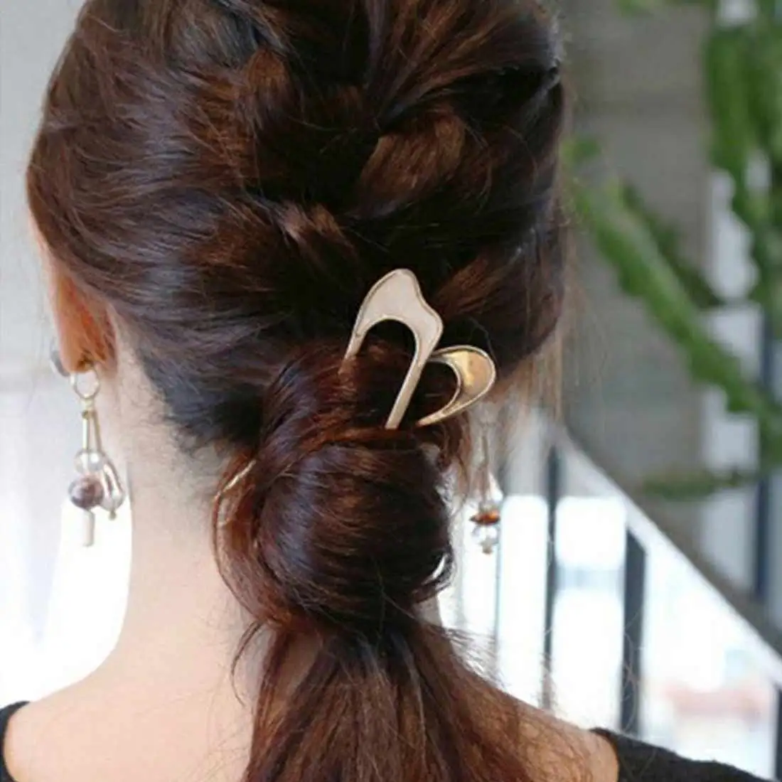 

Korean Style Cute Women Girl Flash Rhinestone Hairgrip Simple Elegant Hair Pins Hair Accessories Side Clip